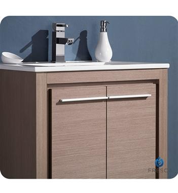 Fresca Allier 24" Gray Oak Modern Bathroom Vanity w/ Mirror