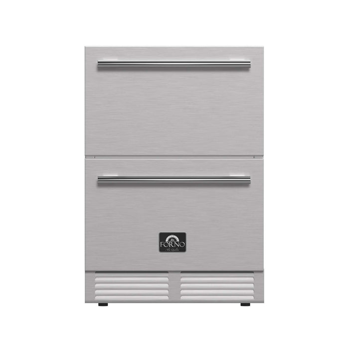 Forno Como 24" Indoor Outdoor Drawer Refrigerator, 4.87 cu.ft.