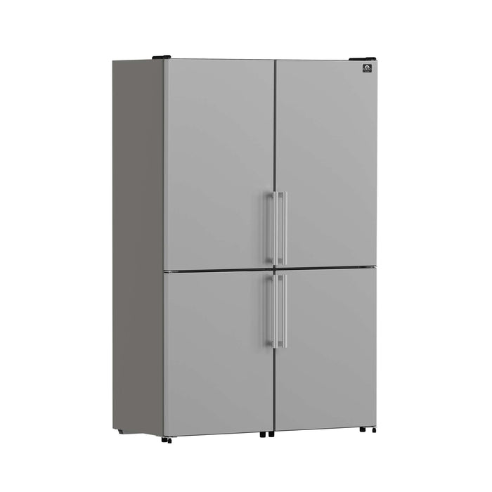 Forno Guardia 46.8" - Two 23.6" Bottom Freezer Refrigerators, Total of 21.6 cu.ft