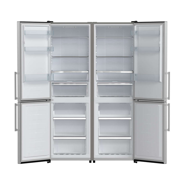 Forno Guardia 46.8" - Two 23.6" Bottom Freezer Refrigerators, Total of 21.6 cu.ft