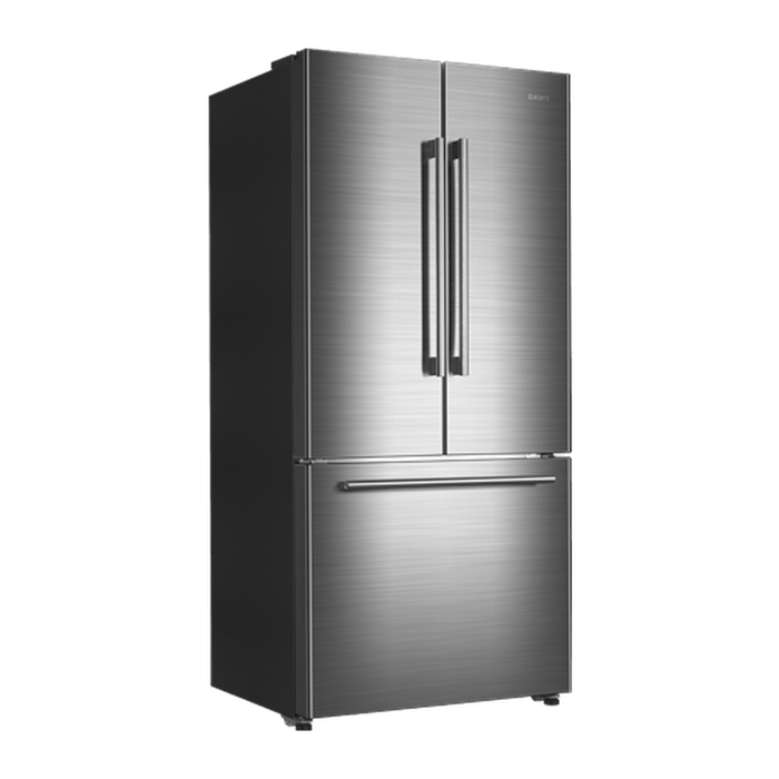 Galanz 510L Stainless Steel 3-Door French Door Bottom Mount Refrigerator With Built-in Ice Maker