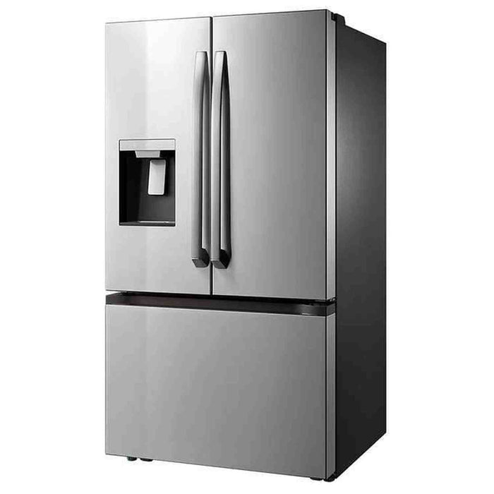 Midea 29 Cu. Ft. French Door Refrigerator with Ice & Water Dispenser, WiFi Connectivity, Stainless Steel Finish