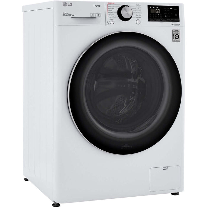 LG 24 in. 2.4-Cu.ft. Smart Wi-Fi Enabled Compact Front Load All-In-One Washer/Dryer Combo with Built-In Intelligence in White