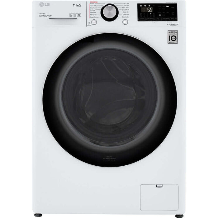 LG 24 in. 2.4-Cu.ft. Smart Wi-Fi Enabled Compact Front Load All-In-One Washer/Dryer Combo with Built-In Intelligence in White