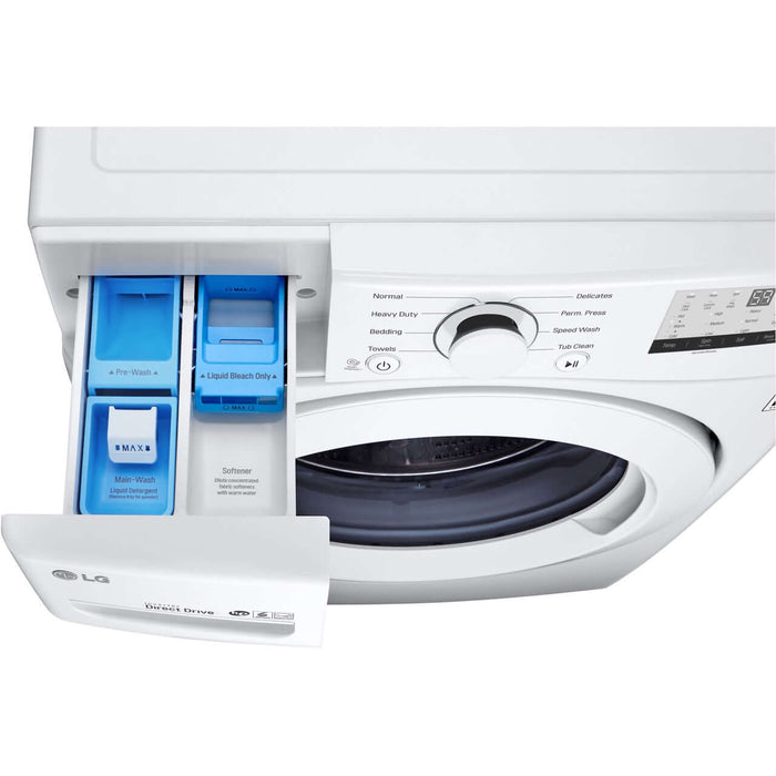 LG 27 In. 4.5-Cu. Ft. Front Load Washer in White