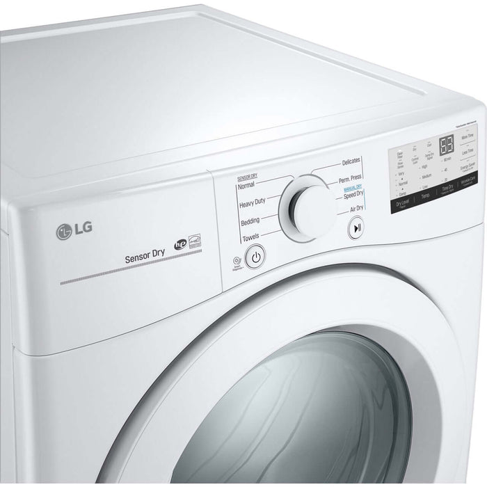 LG 27 In. 7.4-Cu. Ft. Front Load Electric Dryer in White