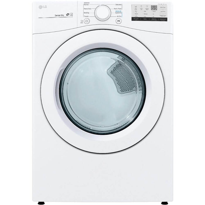 LG 27 In. 7.4-Cu. Ft. Front Load Electric Dryer in White