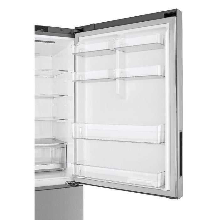 LG 28 in. Bottom Freezer Refrigerator in Platinum Silver 14.7 Cu. Ft.