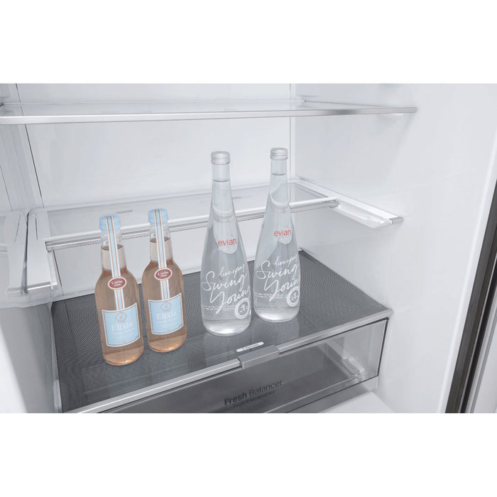 LG 28 in. Bottom Freezer Refrigerator in Platinum Silver 14.7 Cu. Ft.