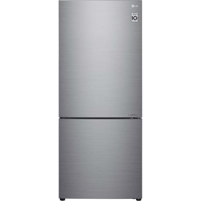 LG 28 in. Bottom Freezer Refrigerator in Platinum Silver 14.7 Cu. Ft.