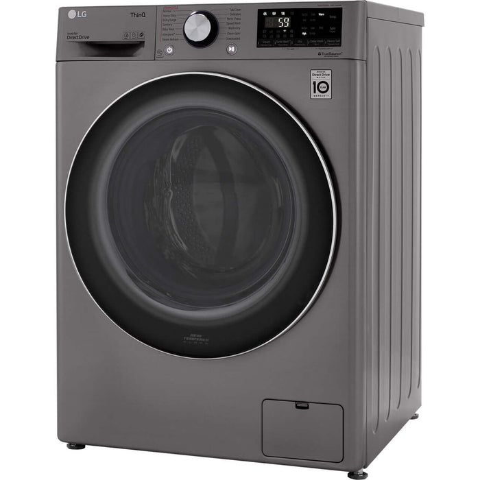 LG 2.4-Cu. Ft. Smart Wi-Fi-Enabled Compact Front-Load All-In-One Washer/Dryer Combo with Built-In Intelligence in Graphite Steel