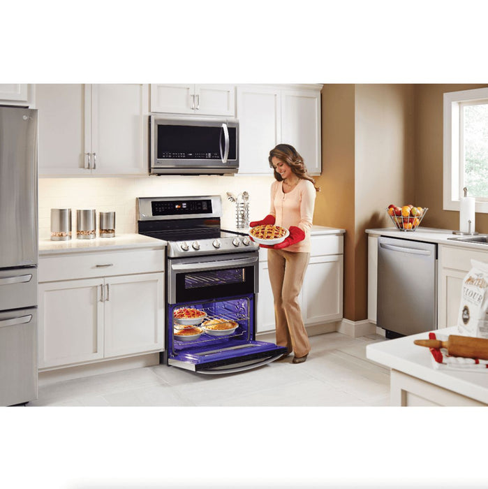 LG 30 in. Freestanding Electric Range with Double Oven in Stainless Steel 7.3 Cu.Ft.