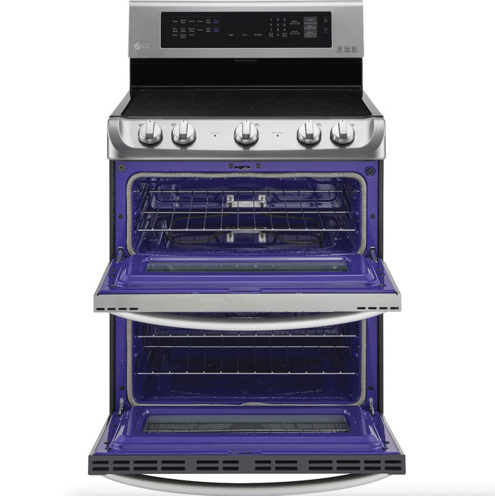 LG 30 in. Freestanding Electric Range with Double Oven in Stainless Steel 7.3 Cu.Ft.