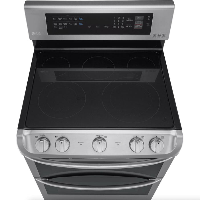 LG 30 in. Freestanding Electric Range with Double Oven in Stainless Steel 7.3 Cu.Ft.