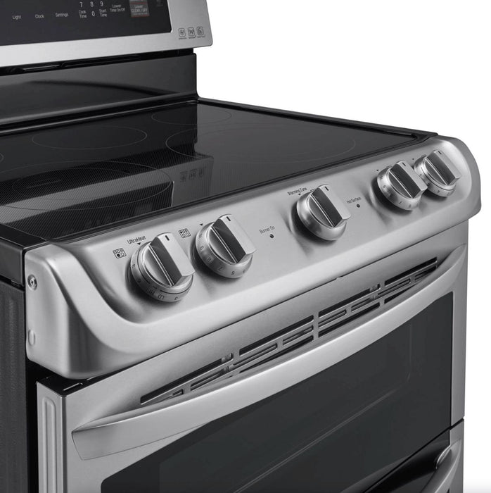 LG 30 in. Freestanding Electric Range with Double Oven in Stainless Steel 7.3 Cu.Ft.