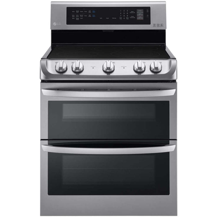 LG 30 in. Freestanding Electric Range with Double Oven in Stainless Steel 7.3 Cu.Ft.