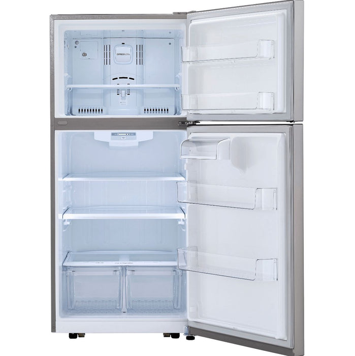 LG 30 in. Top Freezer Refrigerator in Stainless Steel 20 Cu. Ft.