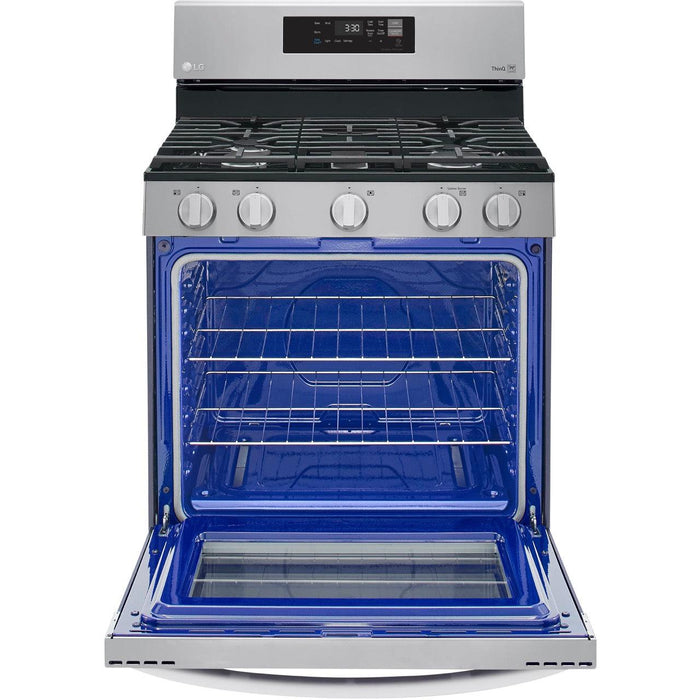 LG 30 in. 5.8-Cu. Ft. Gas Smart Range with EasyClean, Stainless Steel