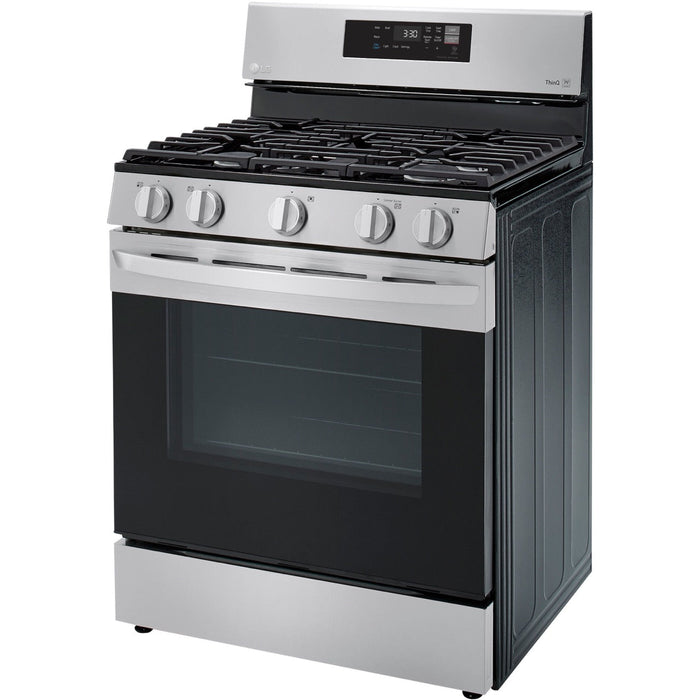 LG 30 in. 5.8-Cu. Ft. Gas Smart Range with EasyClean, Stainless Steel