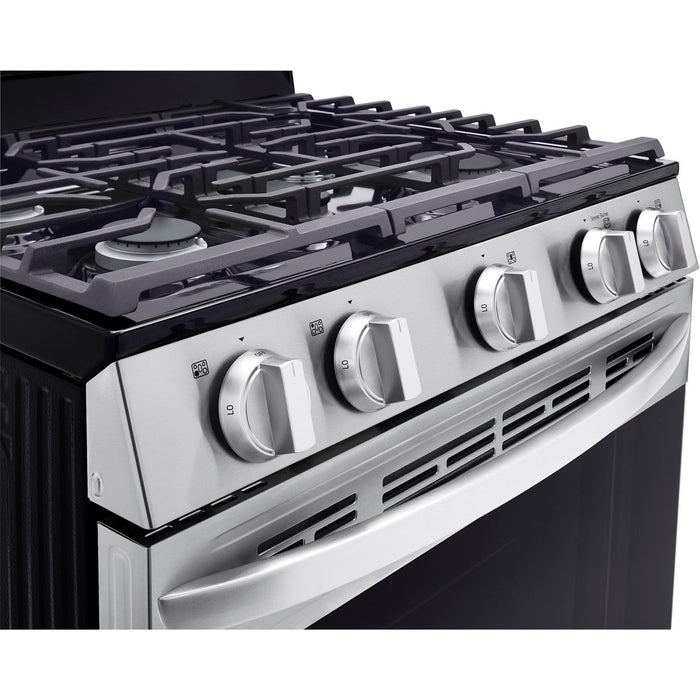 LG 30 in. 5.8-Cu. Ft. Gas Smart Range with EasyClean, Stainless Steel