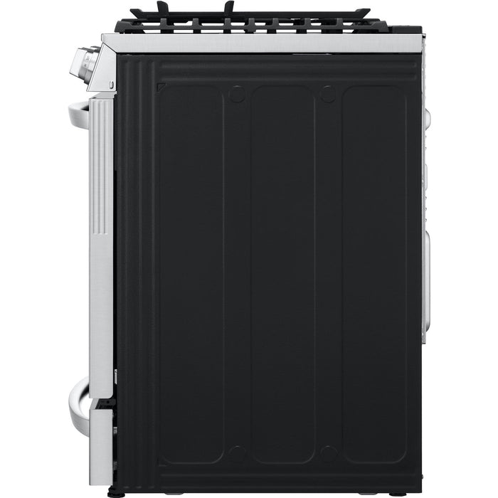 LG 30 in. 6.3-Cu. Ft. Smart Wi-Fi Enabled ProBake Convection InstaView Gas Slide-in Range with Air Fry, Stainless Steel