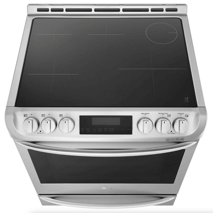 LG 30 in. Electric Smart Induction Slide-In Range in Stainless Steel 6.3 Cu.Ft.