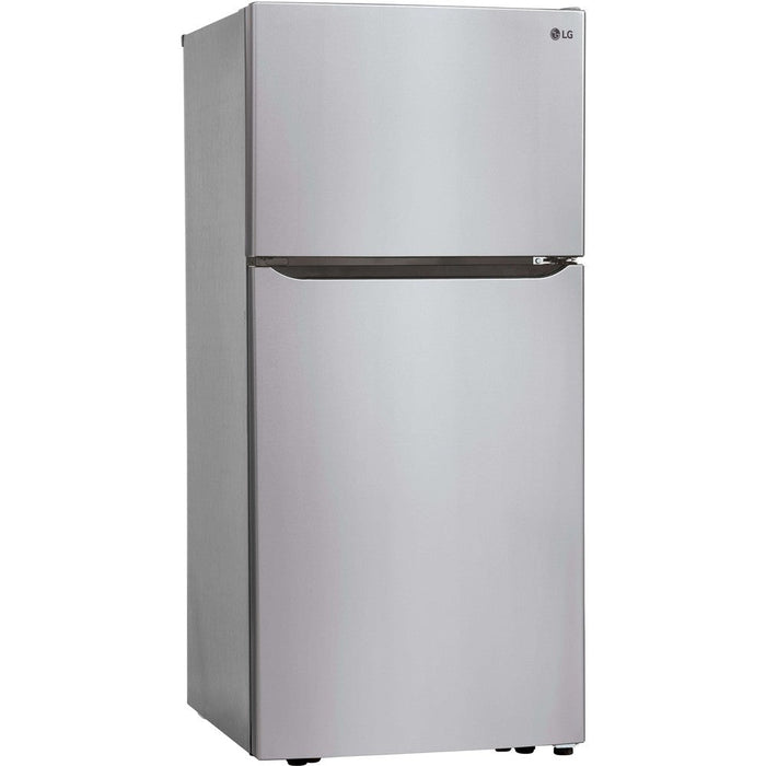 LG 30 in. Refrigerator with Top-Mount Freezer in Stainless Steel 20 Cu. Ft.