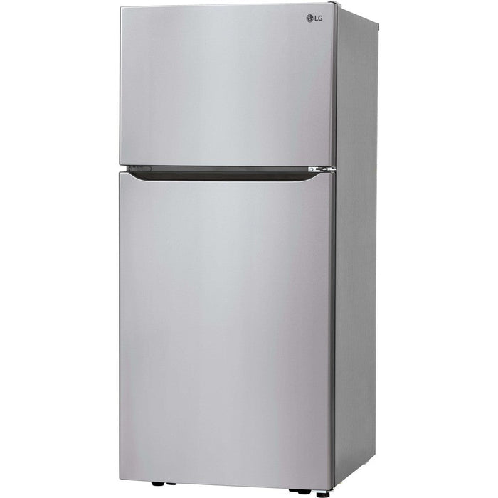 LG 30 in. Refrigerator with Top-Mount Freezer in Stainless Steel 20 Cu. Ft.