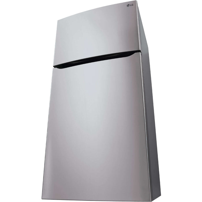 LG 30 in. Refrigerator with Top-Mount Freezer in Stainless Steel 20 Cu. Ft.