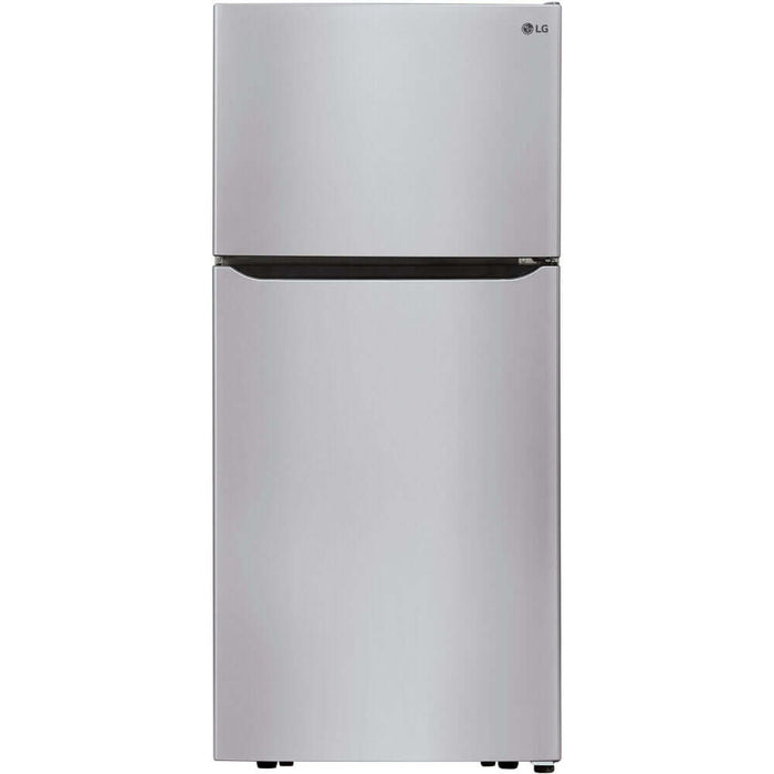 LG 30 in. Refrigerator with Top-Mount Freezer in Stainless Steel 20 Cu. Ft.