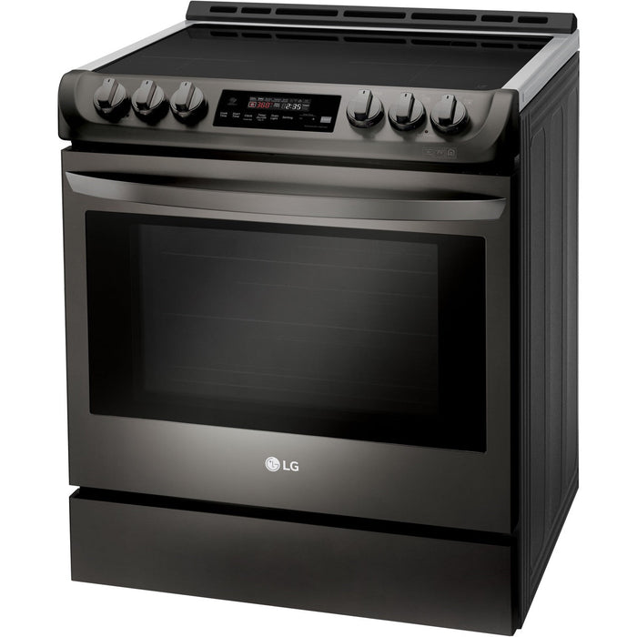 LG 30 in. Slide-In Smart Induction Range with 6.3-Cu. Ft. ProBake Convection Oven in Black Stainless Steel