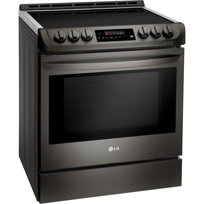 LG 30 in. Slide-In Smart Induction Range with 6.3-Cu. Ft. ProBake Convection Oven in Black Stainless Steel