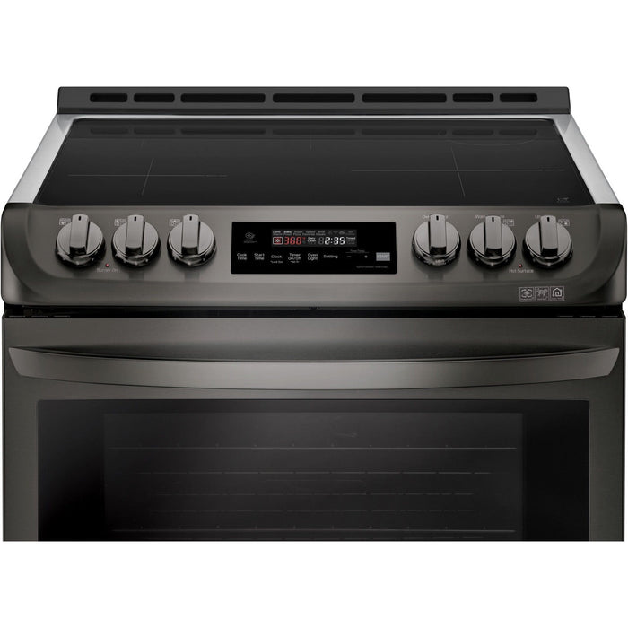 LG 30 in. Slide-In Smart Induction Range with 6.3-Cu. Ft. ProBake Convection Oven in Black Stainless Steel