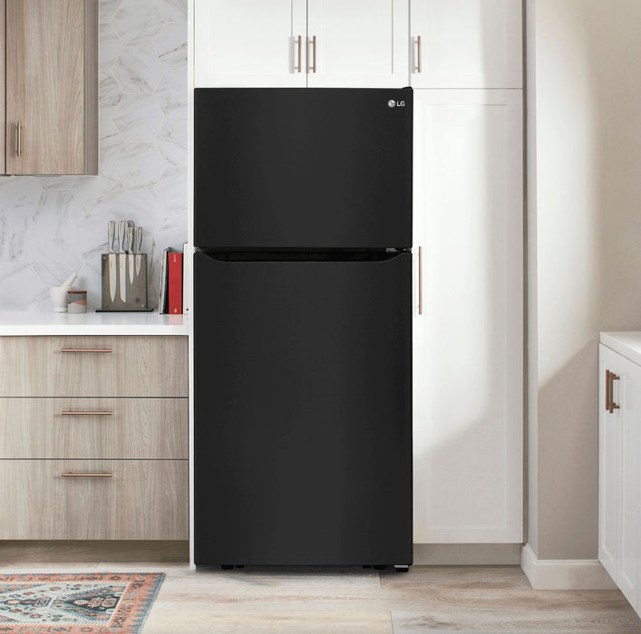 LG 30 in. Top Freezer Refrigerator in Black 20 Cu. Ft.