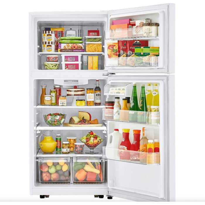 LG 30 in. Top Mount Refrigerator in White 20 Cu. Ft.