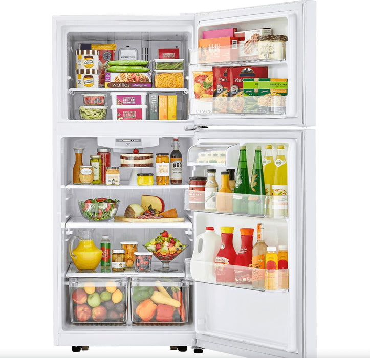 LG 30 in. Top Mount Refrigerator in White 20 Cu. Ft.