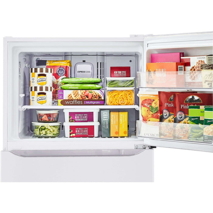 LG 30 in. Top Mount Refrigerator in White 20 Cu. Ft.