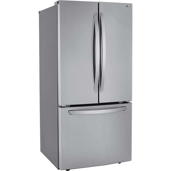 LG 33 in. 3-Door French Door Refrigerator in Stainless Steel 25.1 Cu. Ft.