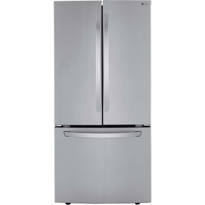 LG 33 in. 3-Door French Door Refrigerator in Stainless Steel 25.1 Cu. Ft.