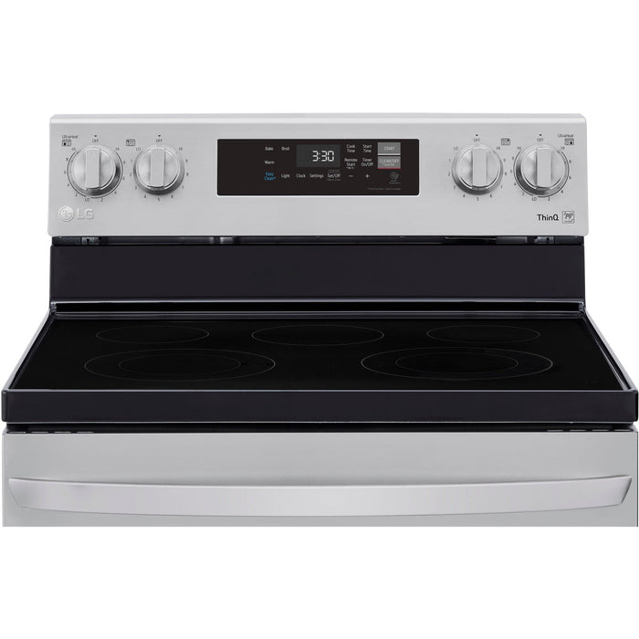 LG 30 in. 6.3-Cu. Ft. Electric Smart Range with EasyClean, Stainless Steel