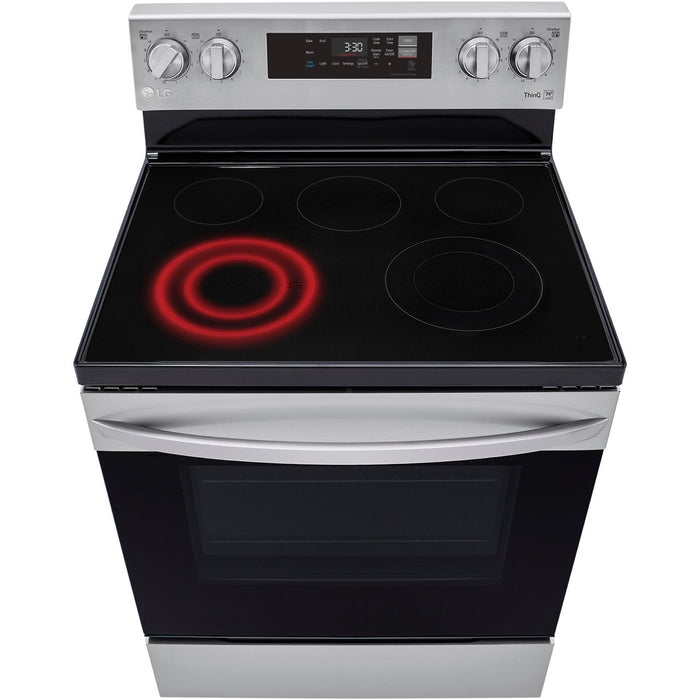 LG 30 in. 6.3-Cu. Ft. Electric Smart Range with EasyClean, Stainless Steel