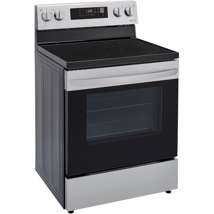 LG 30 in. 6.3-Cu. Ft. Electric Smart Range with EasyClean, Stainless Steel