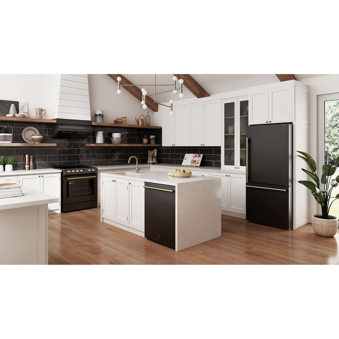 Forno Pozzo 24 " Built-In Tall Tub, Top Control,  Dishwasher, 49 dBA, Soil-Sensing Capable, ENERGY STAR in Black