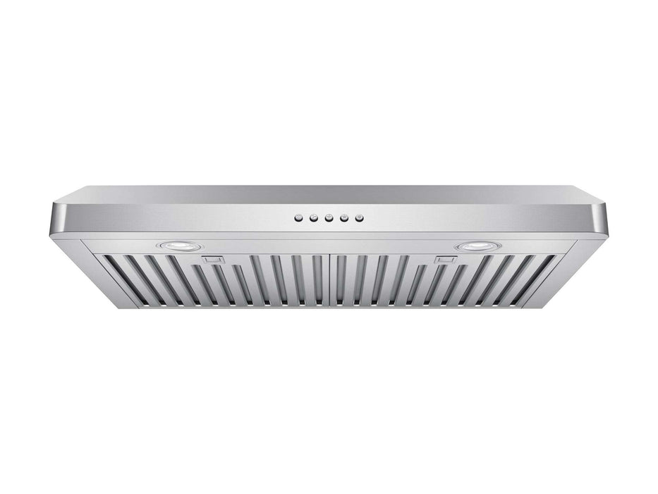 VICTORY Luna 36 inch 600 CFM Under Cabinet Range Hood in Stainless Steel