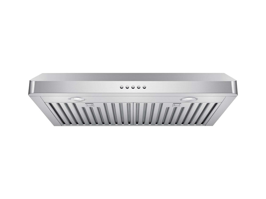 VICTORY Luna 30 inch 600 CFM Under Cabinet Range Hood in Stainless Steel