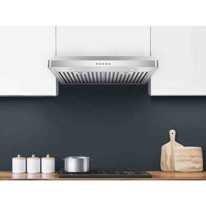 Victory Luna 36 inch 600 CFM Under Cabinet Range Hood in Stainless Steel