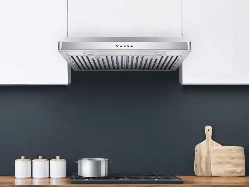 VICTORY Luna 36 inch 600 CFM Under Cabinet Range Hood in Stainless Steel