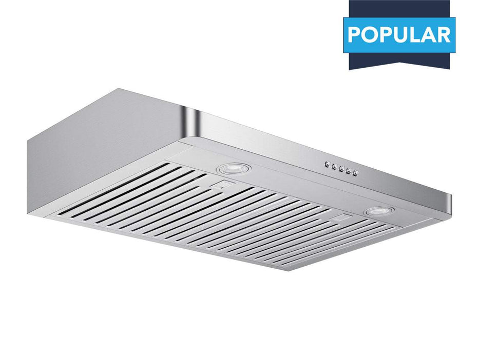 VICTORY Luna 30 inch 600 CFM Under Cabinet Range Hood in Stainless Steel