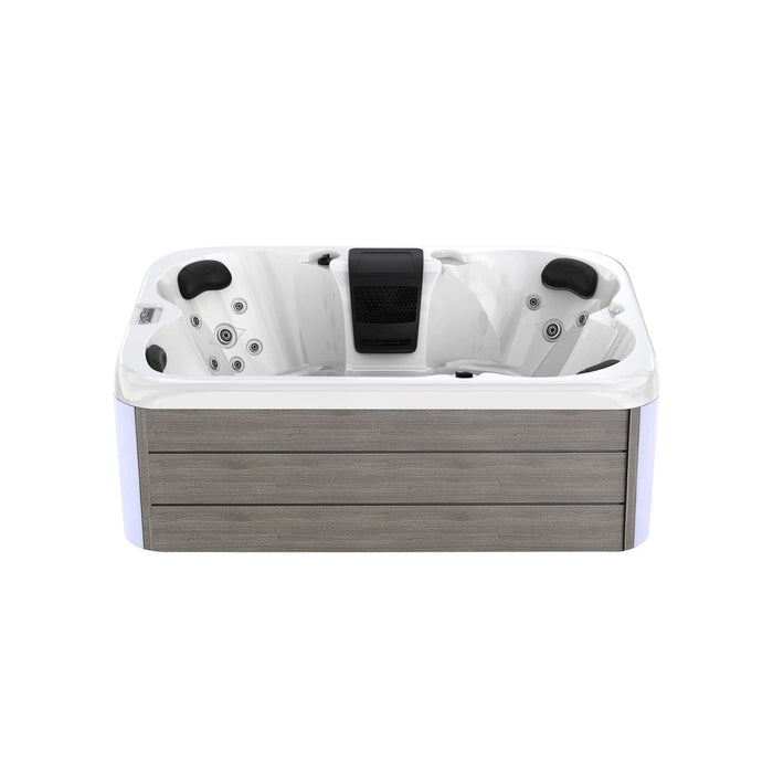 Empava Luxury  Outdoor Freestanding 4-Person Rectangle Hot Tub in Grey