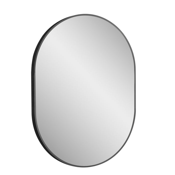 Design Element Vera 24" x 32" Oval Vanity Mirror with Metal Frame